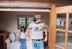 Leather Card Holder Black Silverpin *Handmade*