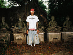 Jorts Denim Light Fade Camo Patchworks
