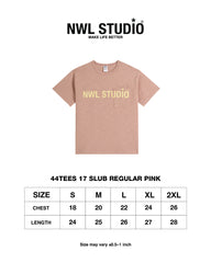 44TEES 17 Slub Regular Pink
