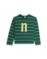 44TEES 33 Striped Long Sleeve Regular Green