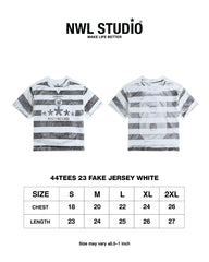 44TEES 23 Fake Jersey White