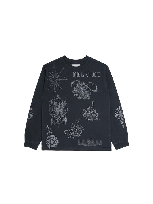 Yantra Long Sleeve Black Fade