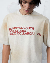 Mud Wash Boxy Tee Gray