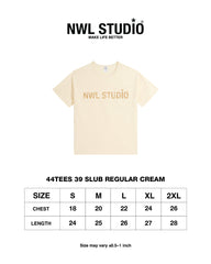 44TEES 39 Slub Regular Cream