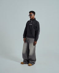 44TEES 25 Half Zip Sweater Faded