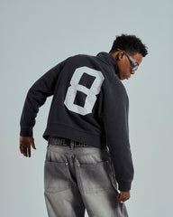 44TEES 25 Half Zip Sweater Faded