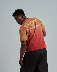 44TEES 32 Regular Red Faded