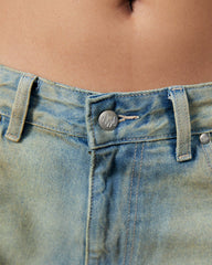 Baggy Jeans Mudwash Wash Blue