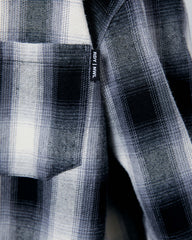 Plaid Long Sleeve Shirt Black-White