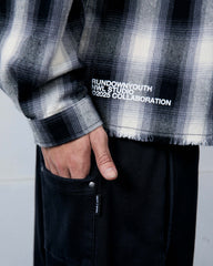Plaid Long Sleeve Shirt Black-White