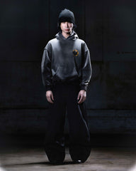 NWL24 nightmare 03 Boxy Hoodie Brownfade