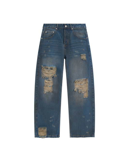 Vintage Blue Straight Fit Jeans