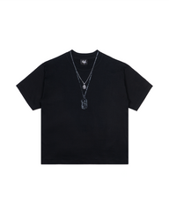DM26 Necklace Boxy T-Shirt Black