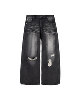 DM16 Ripped Baggy Black Fade