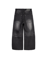 DM16 Ripped Baggy Black Fade