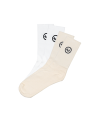 DM24 Nel Sock Super Solf Duo Pack Off-White/Cream 1 Pair