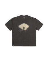 DM13 Skyline Boxy T-Shirt Dark Brown Fade