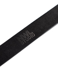 RR06 Logo Belt Matte Silver