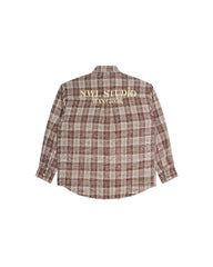 NWL Plaid Long Sleeve Shirt – Brick Brown