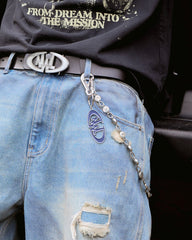 DM21 Logo Keychain Matte Blue