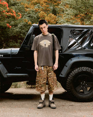 DM14 Short Cargo Camo Brown