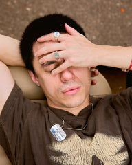 DM13 Skyline Boxy T-Shirt Dark Brown Fade