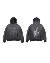 NWL24 nightmare 03 Boxy Hoodie Brownfade