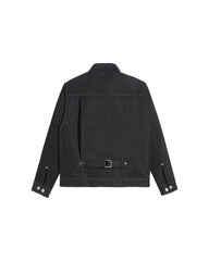 DOUBLE RAW DENIM JACKET BLACK