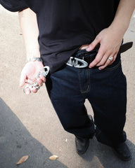 RR05 Logo Keychain Matte Silver Accessories