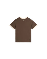 44TEES 19 Ringer Tee Slim Brown