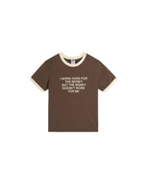 44TEES 19 Ringer Tee Slim Brown