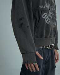 44TEES 05 Hoodie Zip Faded