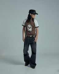 44TEES 42 Raglan Sleeve Brown