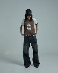 44TEES 42 Raglan Sleeve Brown