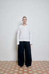 Henley Shirt long Sleeve Waffle