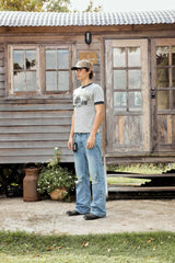 Vixen Ringer Tee Vintage Gray