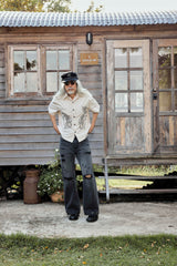 Vixen Boxy Shirt Beige