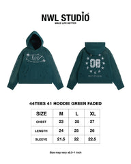 44TEES 41 Green Faded