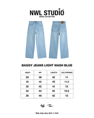 Baggy Jeans Light Wash Blue