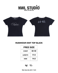 RushHour Knit top Black
