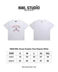 NWL House Graphic Tees Regular White