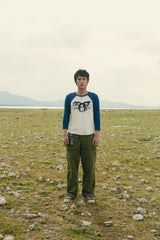 FACE OF SURVIVOR (V.2), Raglan Navy White