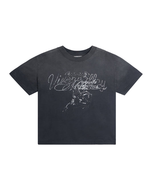 Vixen Boxy Tee Sunfaded BlackFade