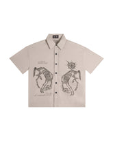 Vixen Boxy Shirt Beige