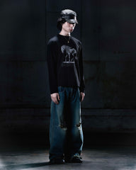 NWL24 nightmare 05 Boxy Long Slevee Black