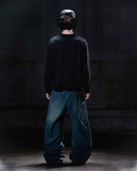 NWL24 nightmare 05 Boxy Long Slevee Black