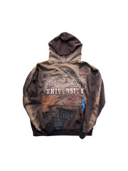 1of1 Brown Faded Sashiko Hoodie 01