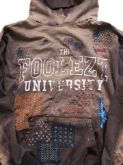1of1 Brown Faded Sashiko Hoodie 01
