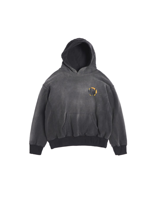 NWL24 nightmare 03 Boxy Hoodie Brownfade