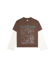 44TEES 15 Long Sleeve Brown